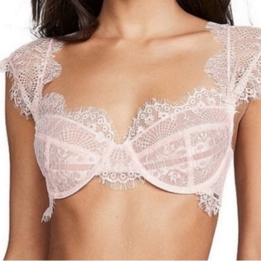 Bluebella Marina lace light pink bra 32B